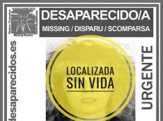 La página de SOS Desaparecidos ha dado por concluida la búsqueda al hallarse el cadáver