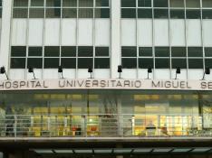 Entrada al hospital Miguel Servet de Zaragoza