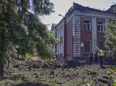 Missile strike in Kharkiv