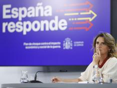 Teresa Ribera, ministra de Transición Ecológica, anuncia el plan de ahorro energético