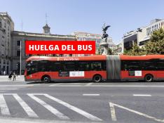 Huelga de los autobuses de Zaragoza. Recurso. gsc