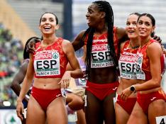 Sonia Molina-Prados, Jaël-Sakura Bestué, Paula Sevilla y Maribel Pérez han representado a España en los 4x400 europeos.