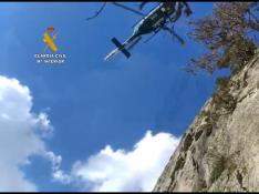 Rescate de una escaladora en el Quinto Escalón, en los Baños de Panticosa