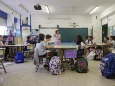 Los niños vuelven al colegio en Aragón