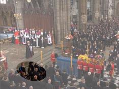 Los Reyes se sientan junto a los eméritos en el funeral de Isabel II.