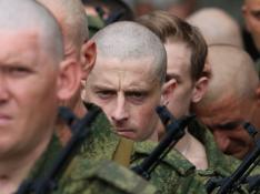 Algunos de los reservistas movilizados en Rusia