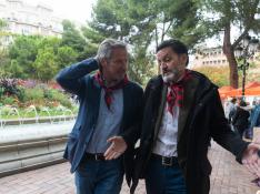 Daniel Pérez Calvo, junto a Edmundo Bal, este martes en Zaragoza