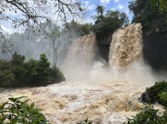 Las Cataratas del Iguazú, exuberantes por aumento extraordinario de caudal
