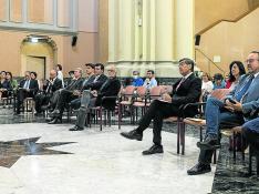 Asistentes a la mesa coloquio sobre la situación jurídica actual celebrada en el Pignatelli