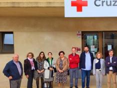 La consejera de Ciudanía y Derechos Sociales ha visitado este lunes la residencia de Alcalá de Gurrea en la que viven 26 personas refugiadas.