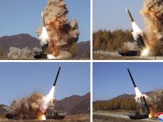 North Korea fires missiles in response to US-South Korea air drills
