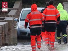 Los bomberos de Castellón han atendido varios servicios por inundaciones este viernes.
