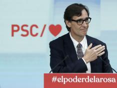 El líder de los socialistas catalanes y exministro de Sanidad, Salvador Illa