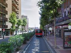 La avenida de Madrid, donde se produjo el atropello