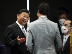 Conversación del líder chino y el canadiense captada en Bali