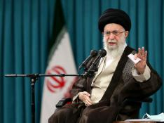 El líder supremo de Irán Ayatollah Ali Khamenei durante un encuentro en Teherán.
