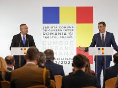 Pedro Sánchez en la cumbre bilateral España/Rumanía