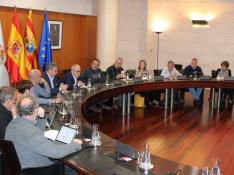 Reunión entre representantes de Huesca, Lérida y Navarra.