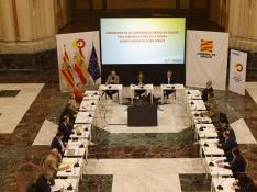 Reunión del grupo institucional para impulsar la candidatura de Zaragoza a la Agencia Estatal de Salud Pública.