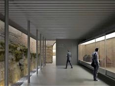 Así será la nueva zona expositiva que se está habilitando en el monasterio de Sijena.