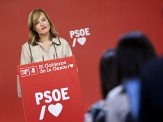 Rueda de prensa tras la Ejecutiva del PSOE