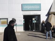 Entrada a las Urgencias del hospital Royo Villanova el pasado 4 de enero