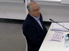El perito judicial Juan Carlos Carballeira, en el juicio del Alvia.
