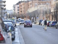 La calle Doña Sancha estaba incluida en la lista de nuevas zonas azules de Huesca.