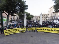Manifestación contra el desalojo del Luis Buñuel