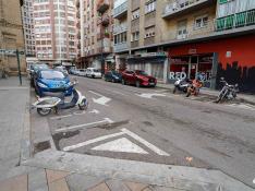 Estado actual de la calle Celma de Zaragoza