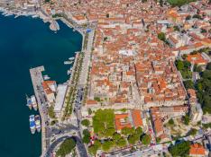 Vista aérea de Split, Croacia.