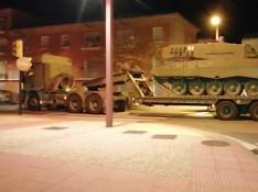 El sexto tanque Leopard sale de Casetas