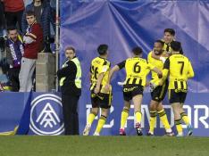 Bebé celebra junto a sus compañeros el gol de la victoria en Andorra.