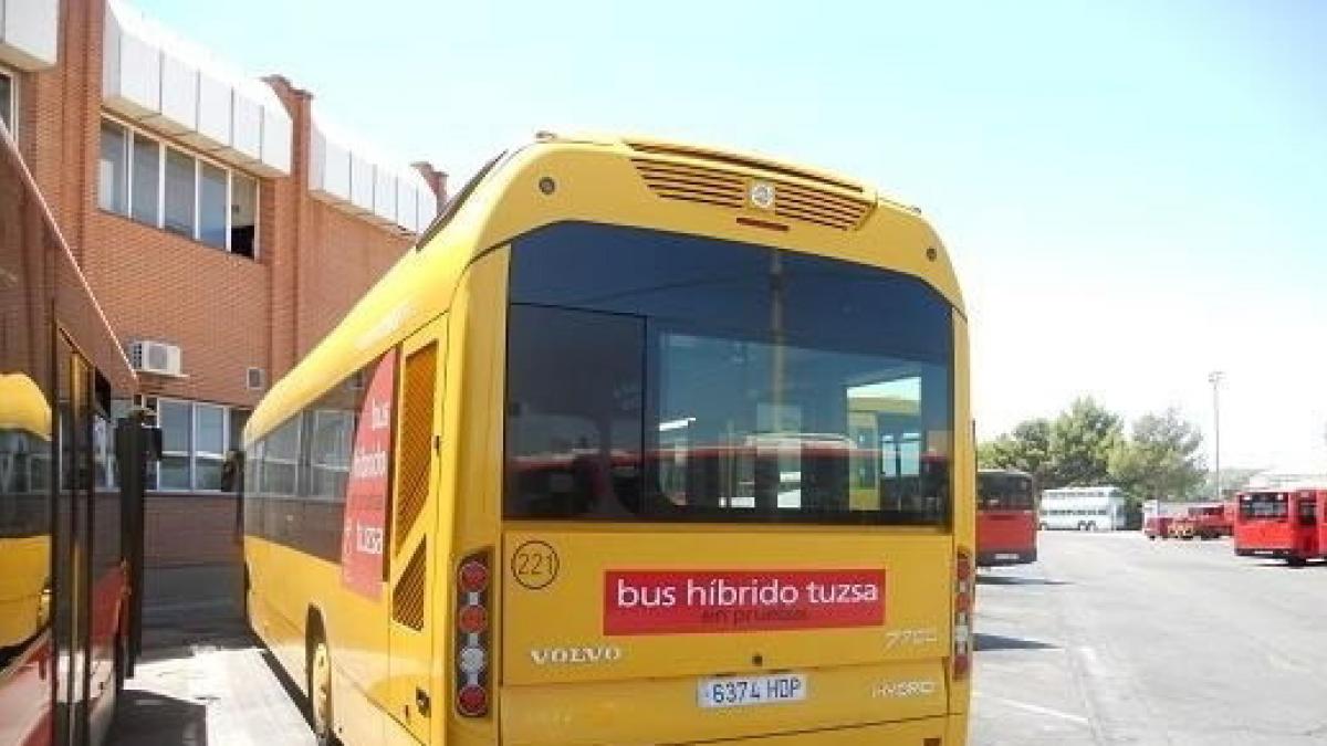 TUZSA dispondrá de un nuevo modelo de autobús híbrido en pruebas