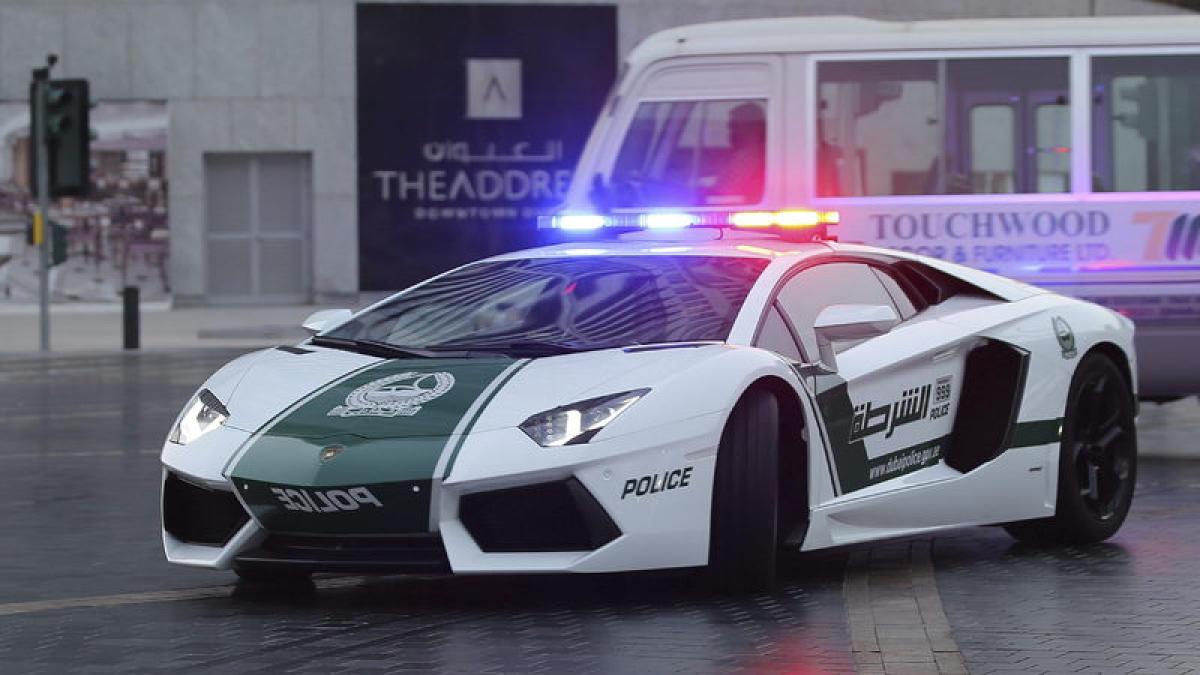 La policía de Dubai, en Lamborghinis