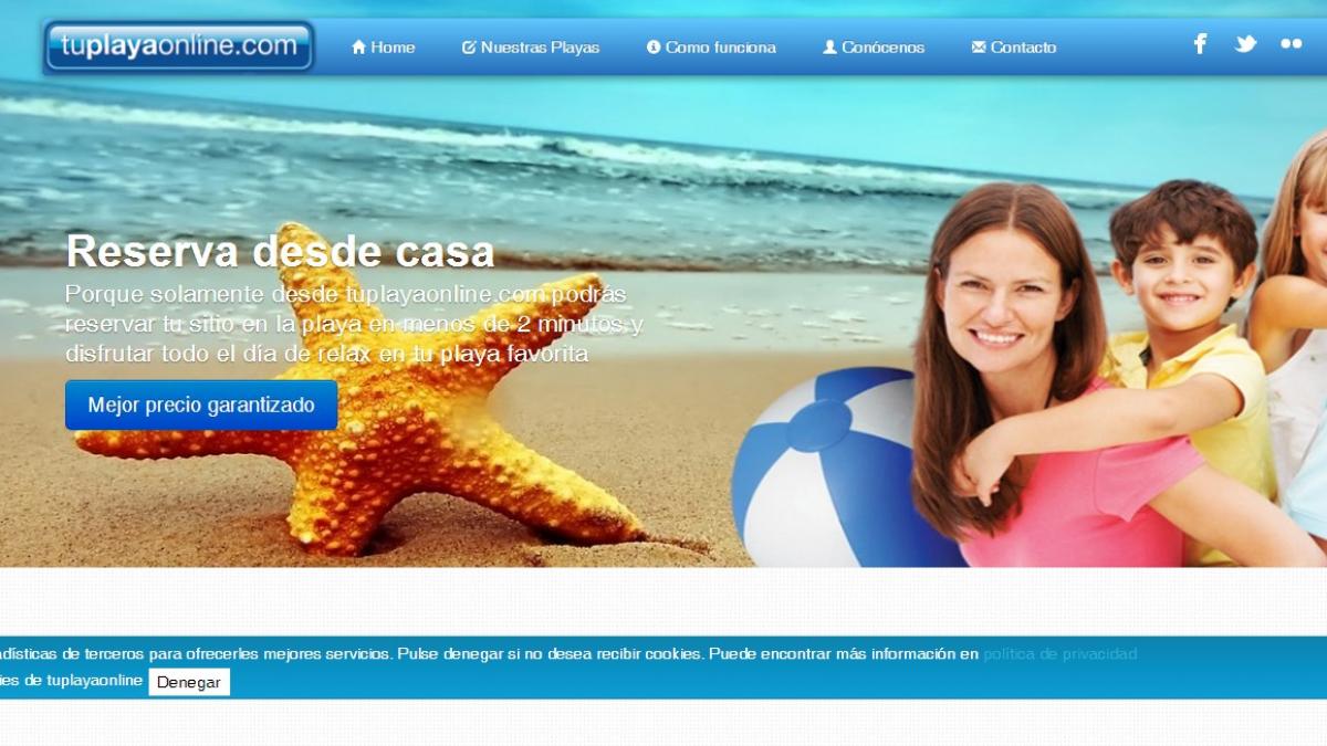 Una app que te reserva tu sitio en la playa