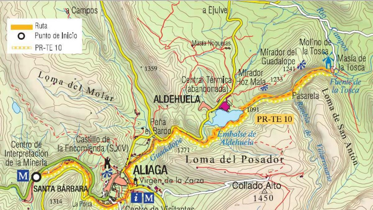 Senda fluvial de Aliaga, recorrido por la geología y el patrimonio industrial | Noticias de Turismo Heraldo.es
