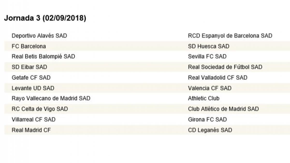 SD Huesca: Calendario De La Liga De Primera División | Noticias De SD ...