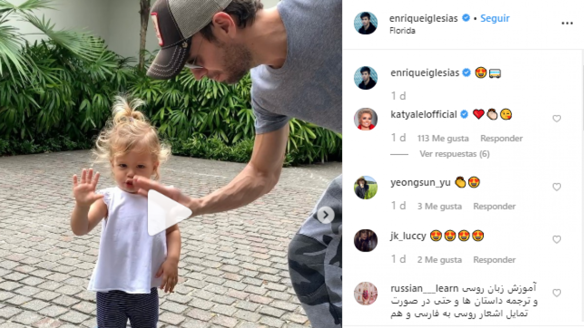 El vídeo de Enrique Iglesias bailando con su hija Lucy que triunfa en  Instagram