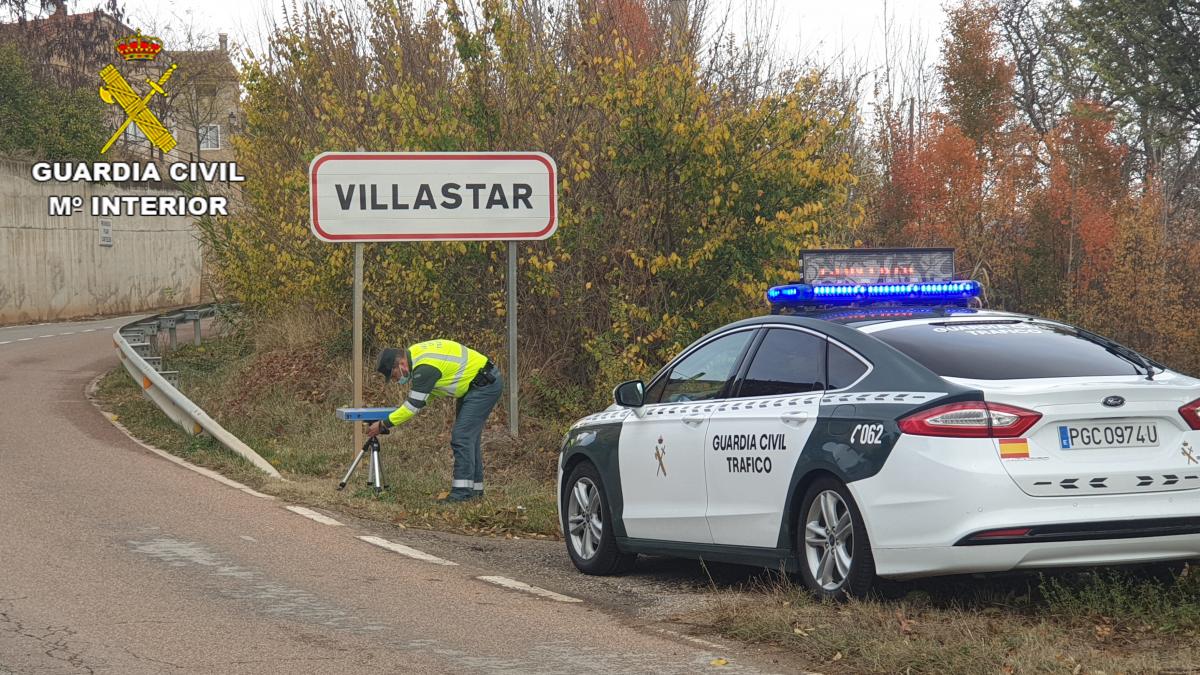 Denunciado por circular por la A-23 en La Puebla de Valverde a 186