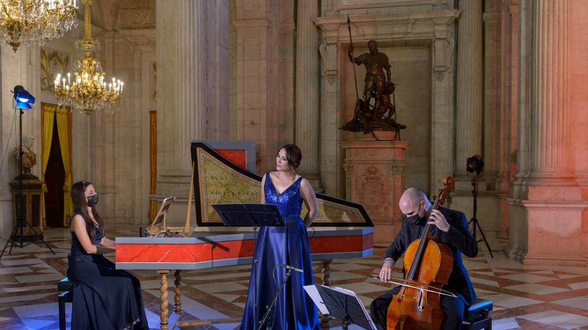 The Aragonese soprano María Eugenia Boix, in a historical concert at the Royal Palace