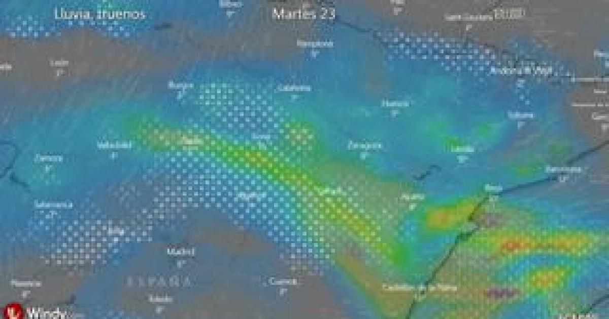 Así Será La Evolución De La Borrasca Sobre Aragón