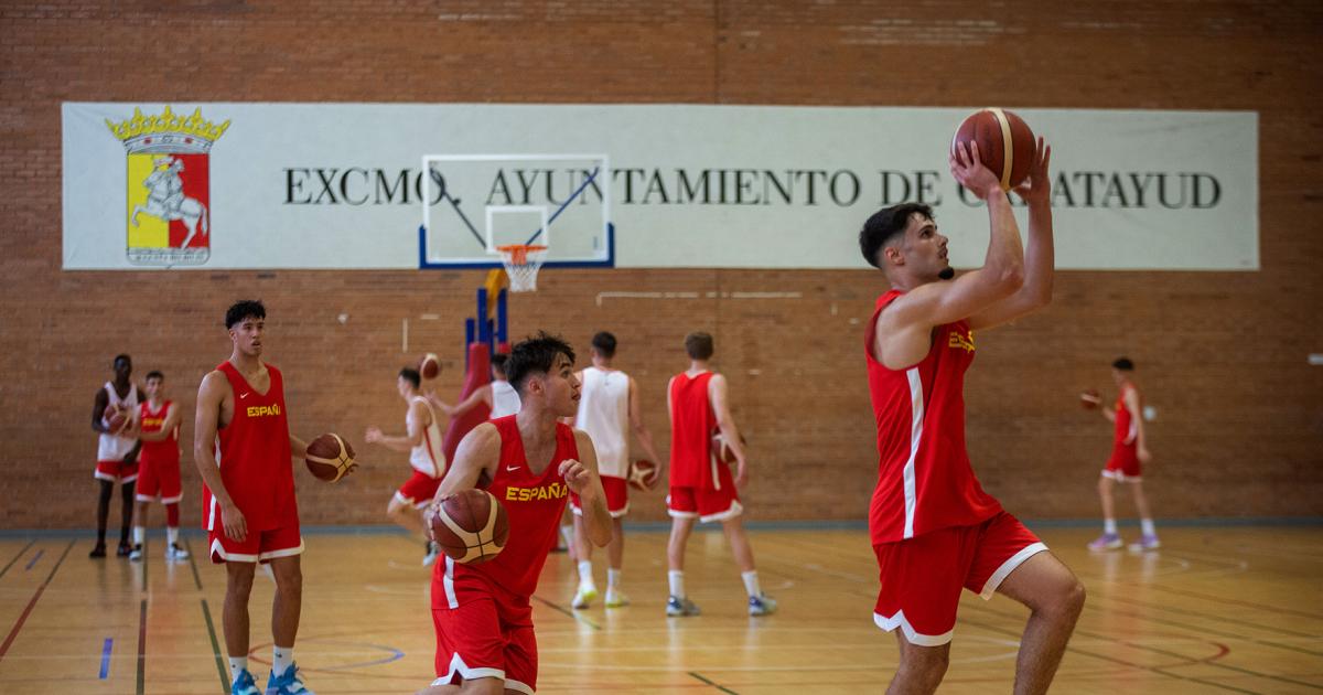 Calatayud, base operaciones de la selección española sub-18 de baloncesto para el Europeo Turquía