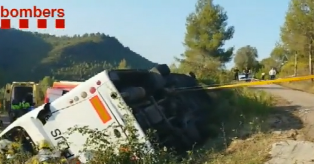 Twenty injured in a bus accident in Barcelona