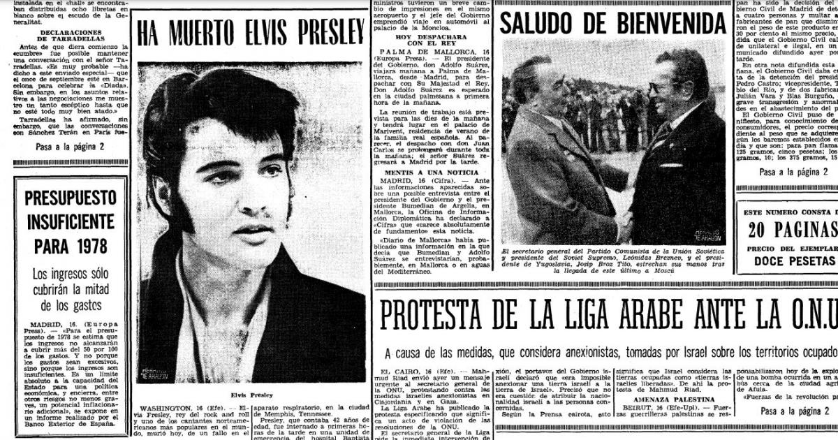 45 Aniversario De La Muerte De Elvis Presley Así Lo Contó Heraldo 7776