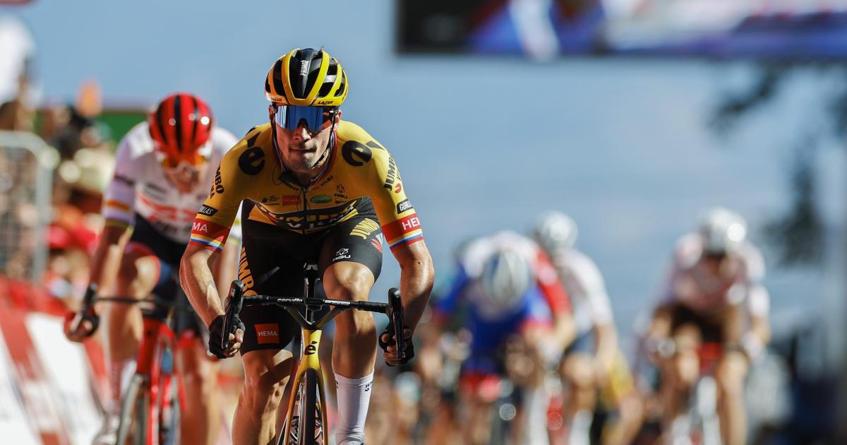 etapa de la Vuelta: Primoz Roglic se en Laguardia y se pone