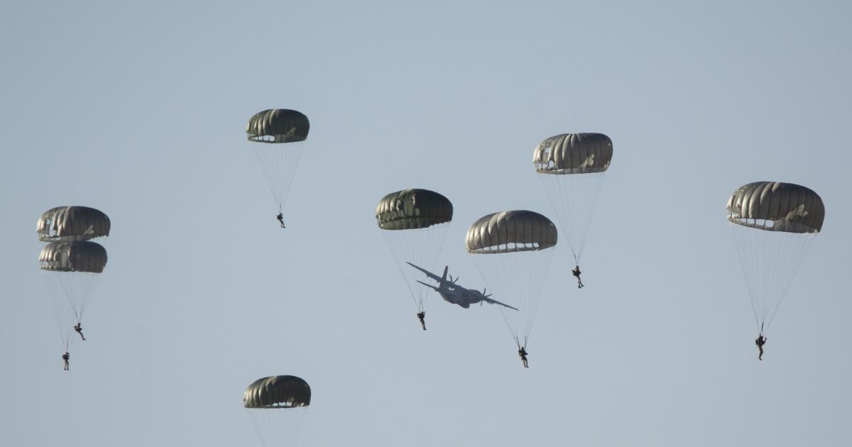 A elite do transporte militar europeu prepara-se para a guerra na Base Aérea de Saragoça