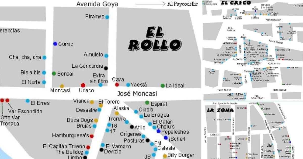 Sorprendido Frente al mar Subproducto El tuit viral con los bares de la Zona, el Rollo y el Casco en Zaragoza que  aviva la nostalgia