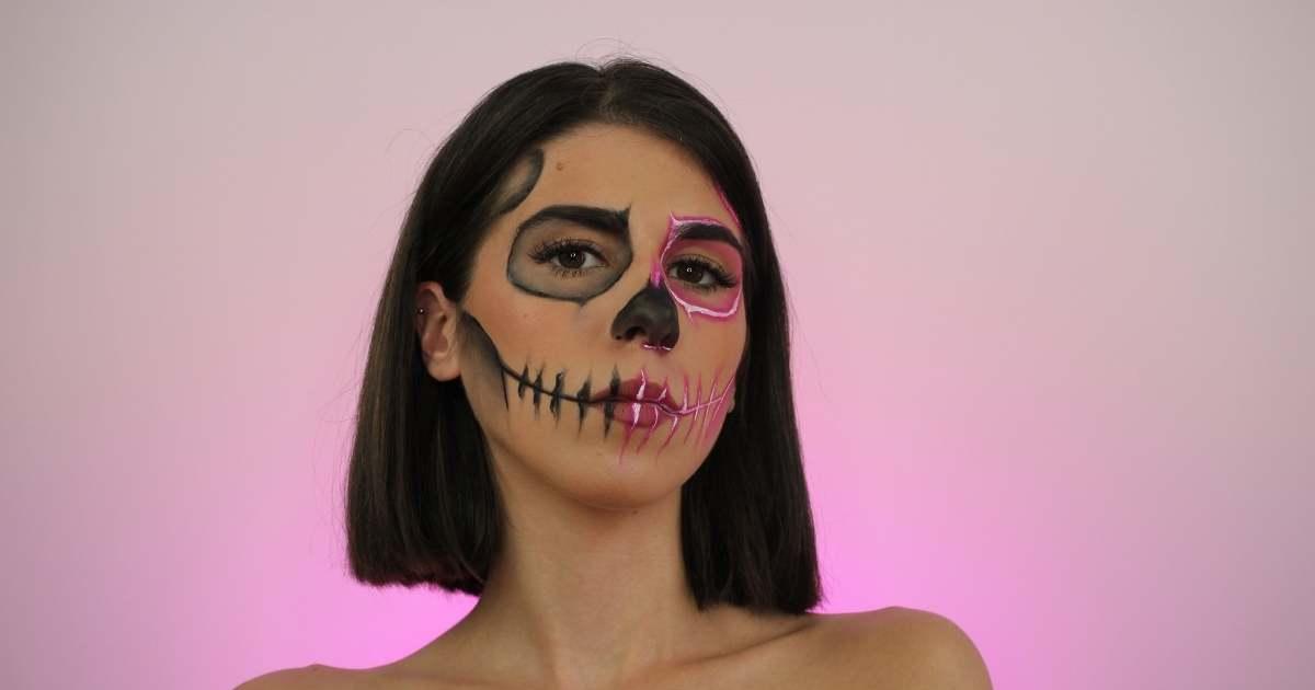Sedante oyente imperdonable Cómo hacer un maquillaje fácil de calavera en Halloween