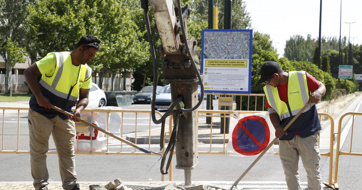 Fotos obras del nuevo carril bici